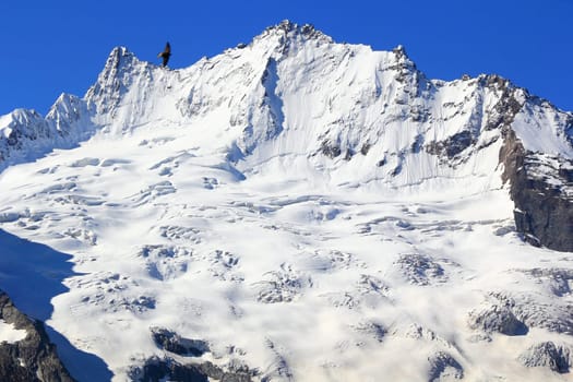 Image of beautiful landscape with Caucasus mountains
