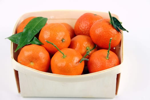 Mandarins in the fruit basket