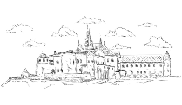 vector - The old palace, now is the ceremonial hall and museum, Frydek-Mistek, Czech republic, Europe