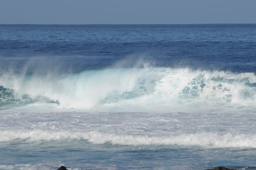 Atlantic ocean at the island lanzarote