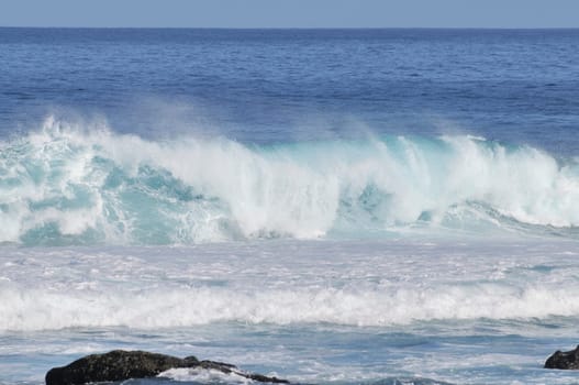 Atlantic ocean at the island lanzarote