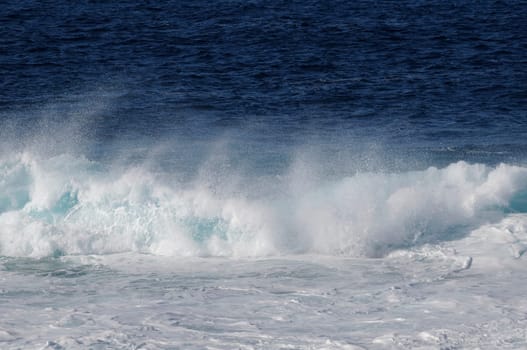 Atlantic ocean at the island lanzarote
