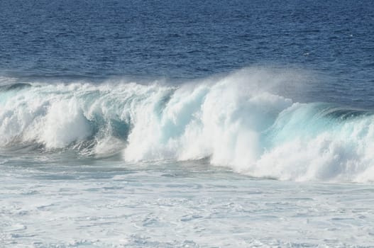 Atlantic ocean at the island lanzarote