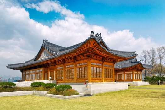 The building in Changdeokgung Palace, Seoul, South Korea