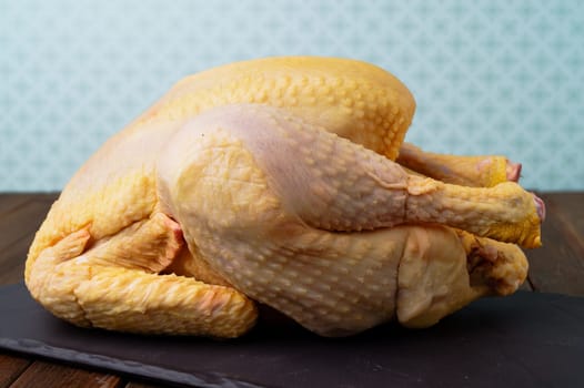 Raw free range chicken ready for cooking