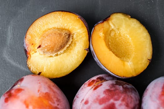 plums. Fresh summer fruith ready to eat