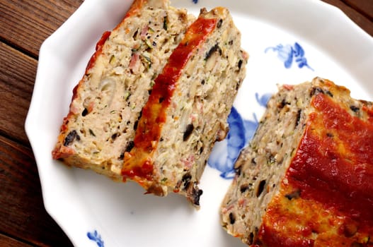 Turkey meatloaf, healthy fattfree meat for dinner