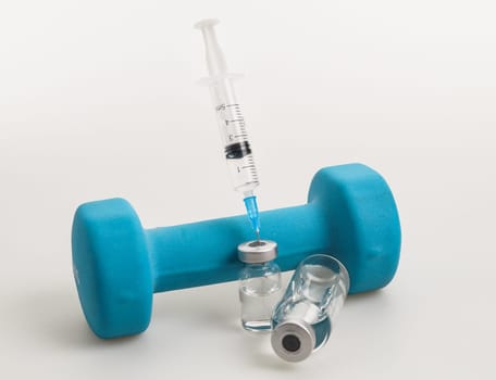 weight exercise and doping with a syringe