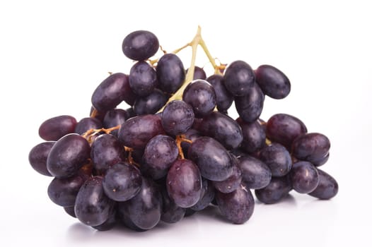 Grape Bunch of ripe grapes isolated on white background