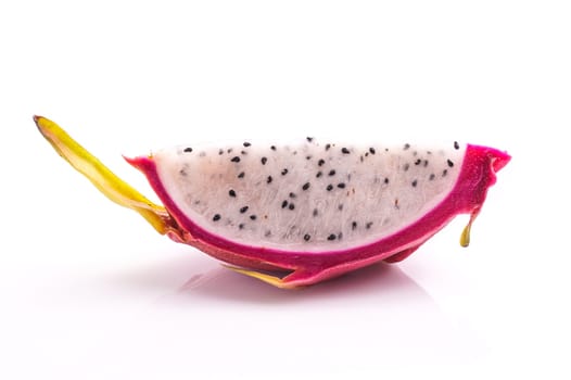 Dragon fruit or Pitaya isolated on white