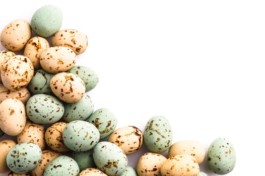 Easter Egg with copy space. Colorful Holiday eggs