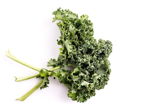Super Healthy Organic Kale, isolated on white