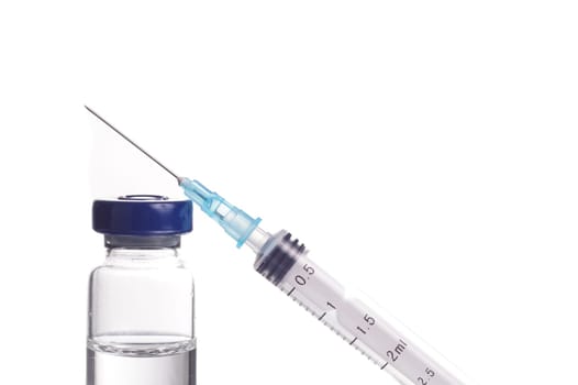 Medicine in vials and syringe , ready for vaccine injection , Cancer Treatment , Pain Treatment and can also be abused for an illegal use