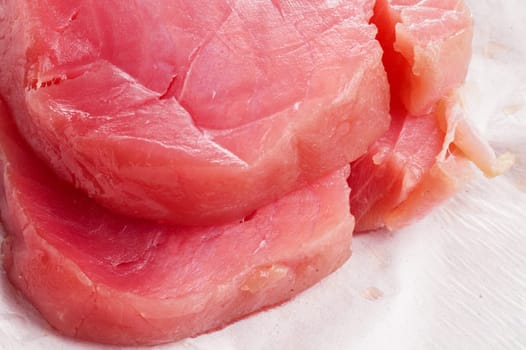 Tuna fish, fresh steaks ready for cooking an meal