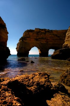 portuguese algrave beach in the south of the country