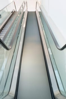 Escalator Looking Up taken with a long shutterspeed.