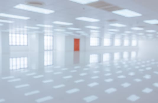 White empty modern office building interior with window shadow. Blur abstract image background