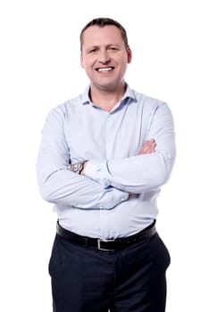 Picture of a middle aged man with crossed arms