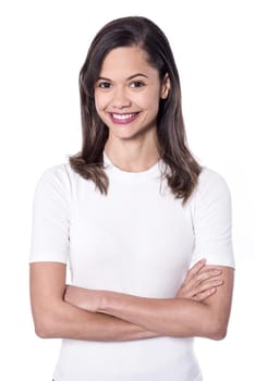 Attractive young girl with a radiant smile
