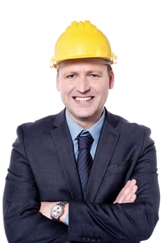 Picture of a male engineer with folded arms