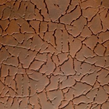 Abstract carving pattern  on textured leather background.