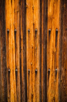 Weathered wooden door texture background.
