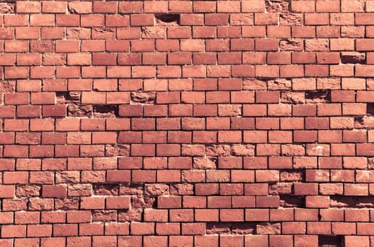 Red brick wall texture.