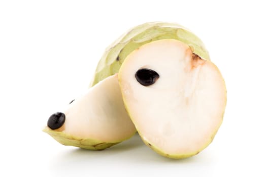 Fresh Custard Apple isolated on white background