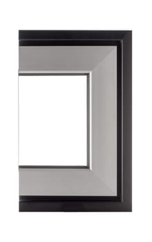 Aluminium window sample isolated on white background.