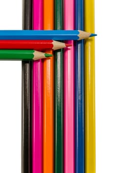Pencils coloured for drawing children and students