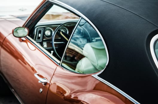 Retro car, close up