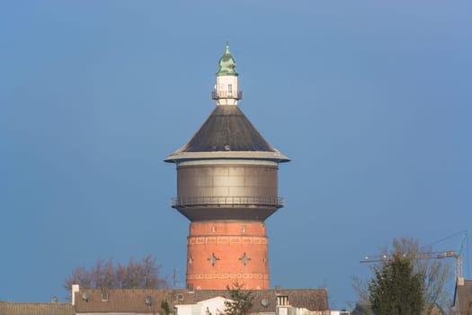 Old water tower on Steeger Straße in Velbert,Germany.