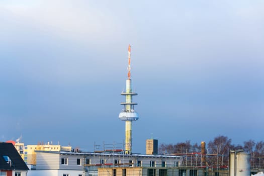 Velbert telecommunications tower also called Telebert. Under the radio tower is the Telekom's junction exchange.
