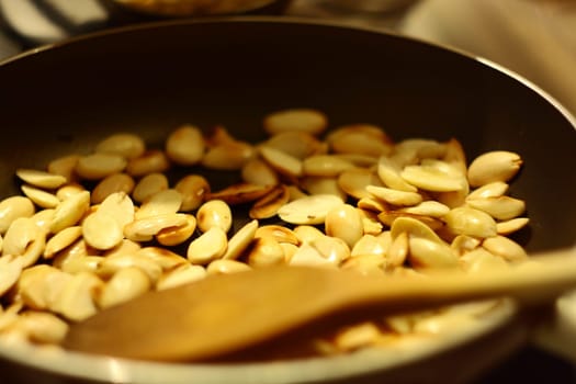 making traditional noah pudding asure on oven