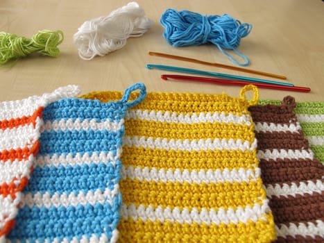 Crochet pot holders
