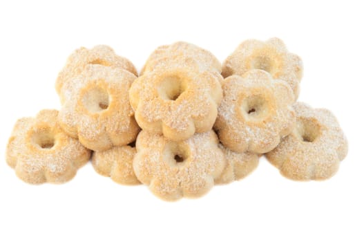 typical italian canestrelli cookies in studio