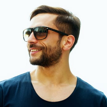 Young attractive man with sunglasses