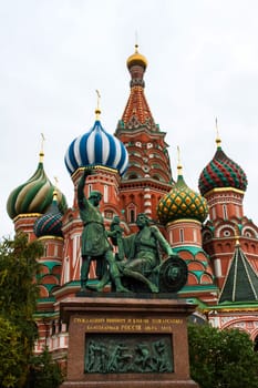 St Basil Cathedral in Moscow, in the Red Square.