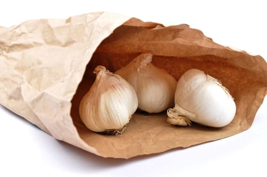 Vegetables in paper bags