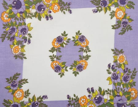 Cloth with flower decoration
