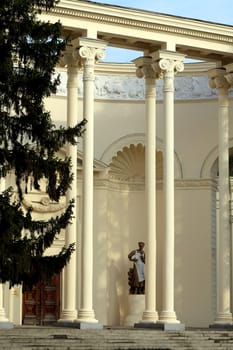 exhibition building pavilion rabbit at ENEA in Moscow