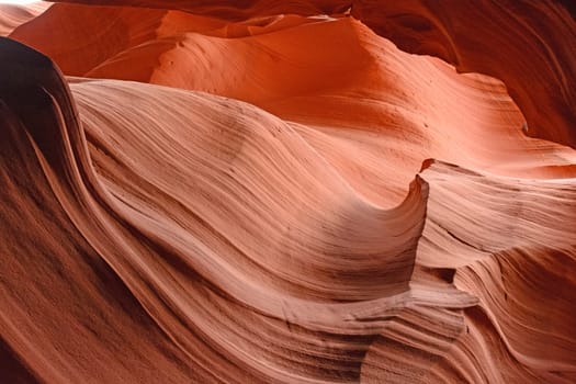 Sandstone Patterns in Antelope Canyon in Arizona