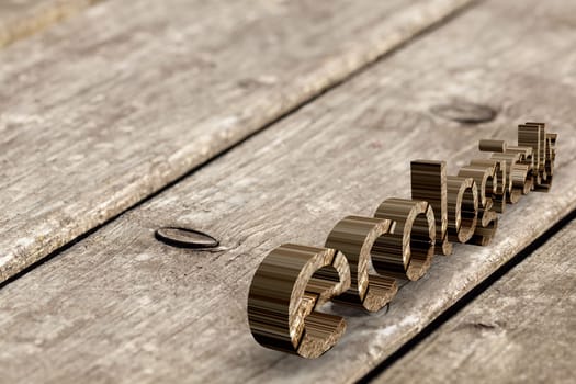Wood grain with branches - weather-resistant wood surface of a garden table
