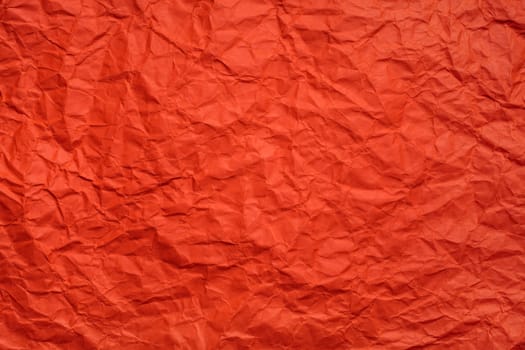 orange Crumpled paper background