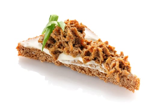 Delicious buffet,  Snack on the white background
