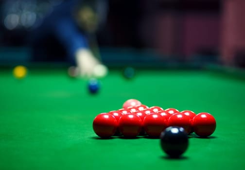 Ball and Snooker Player, man  play pool