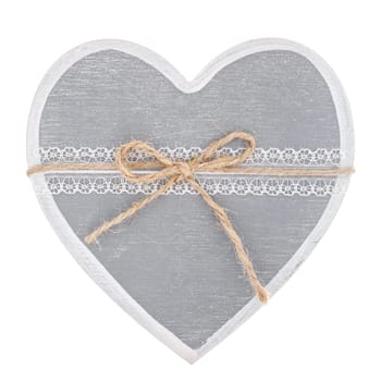 vintage  heart decoration isolated  on white background, background for greetings Valentine&#39 s  day