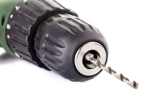 electric drill on a white background