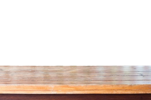 Empty old wooden table top, stock photo