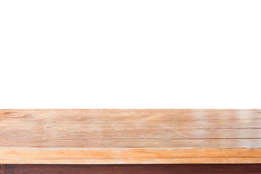 Empty old wooden table top, stock photo